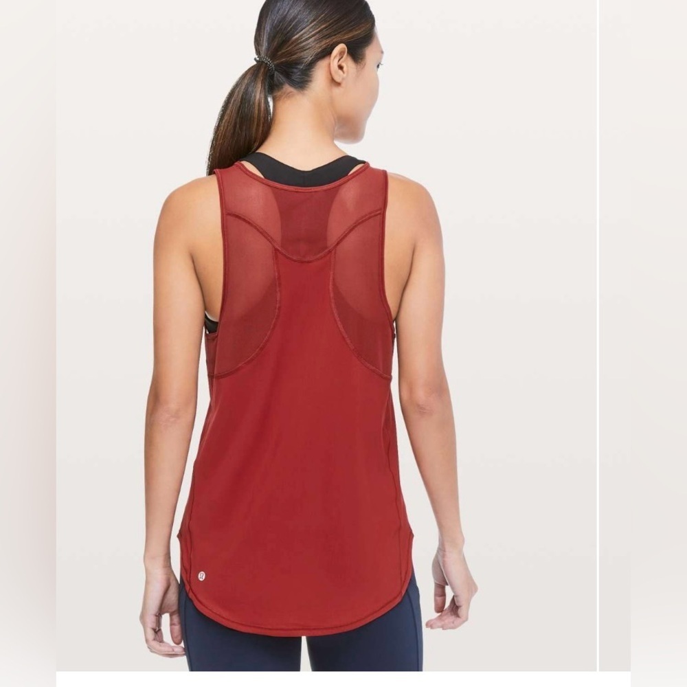 Lululemon Sculpt Tank Dark Sport Red Size 6